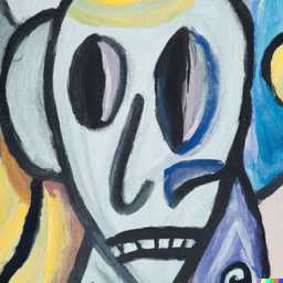 a representation of anxiety, painting by Pablo Picasso generated by DALL·E 2
